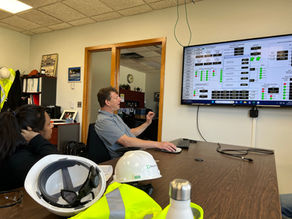 Moonshot team touring facility plant.