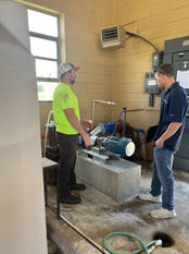 Moonshot team touring facility plant