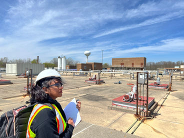 Moonshot team touring facility plant.