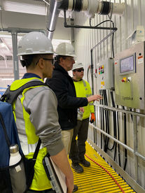 moonshot team touring facility plant.